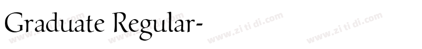 Graduate Regular字体转换